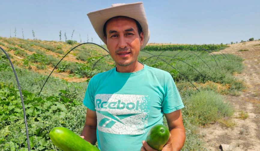 Adirlikni o‘rmonga aylantirayotgan Otabek