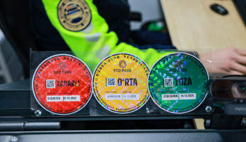 Environmental stickers for cars in Uzbekistan - free and voluntary