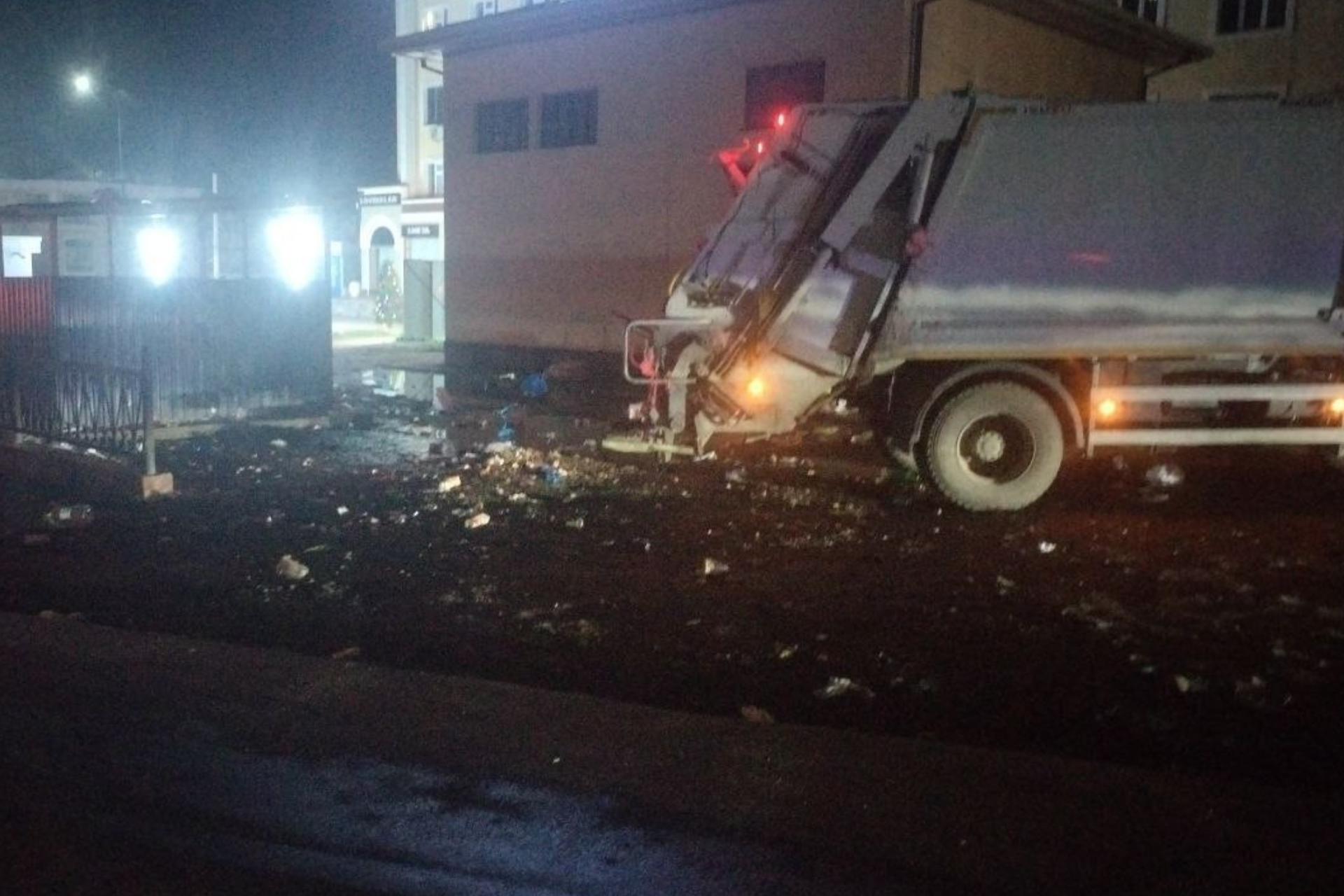 The waste has been cleaned up.